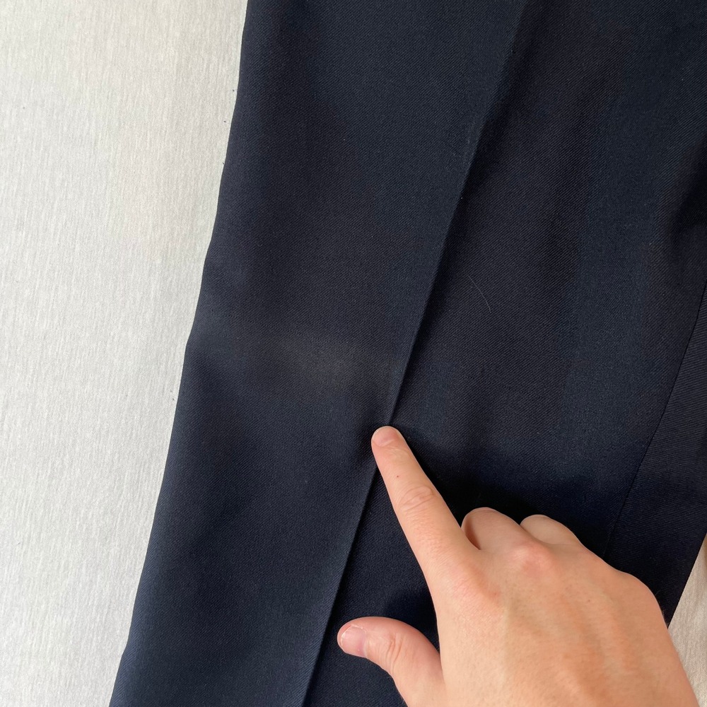Vintage Sansabelt by Jaymar Beltless Pants Men 34x30 Navy Blue 80s - Picture 3 of 15